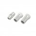 Hama Essential Set de Adaptadores para Cable de Antena - 2 Conectores F Hembra - Union Conector F Macho Macho - Color Plata