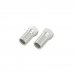 Hama Essential Pack de 2 Conectores F Macho - Cables hasta de 5.5mm - Fijacion con Tornillo - Color Plata