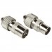 Hama Essential Set de Conectores Coaxiales - Macho y Hembra - Apto para Cables entre 5 y 7mm - Fijacion con Tornillo - Color Plata