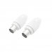 Hama Essential Set de Conectores Coaxiales - Macho y Hembra - Apto para Cables entre 5 y 7mm - Fijacion con Pinza - Color Blanco