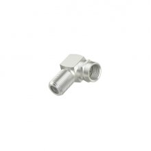 Hama Essential Adaptador 90Âº para Conector F - Color Plata