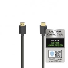 Hama Essential Cable HDMI 8K Macho - Longitud 1m- Certificado - Soporta eARC - Terminales Chapados en Oro - Ethernet - Velocidad hasta 48Gbps - Blindaje Completo - Color Negro