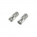 Hama Essential Set de Adaptadores para Cable de Antena - Coaxial Hembra a F Hembra - Coaxial Macho a F Hembra - Color Plata