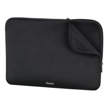 Hama Neopreno Funda para Portatiles hasta 15.6" - Cierre con Cremallera - Forro Interior Suave - 42x2x29cm - Color Negro