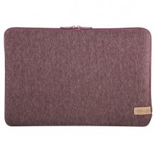 Hama Jersey Funda para Portatiles hasta 14.1" - Cierre con Cremallera - Forro Interior Suave - Color Rojo