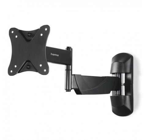 Hama Soporte de Pared para TV hasta 26" - Peso Max 25kg - Inclinable - Giratorio - VESA 100x100mm - Acero - Gestor de Cables - Color Negro