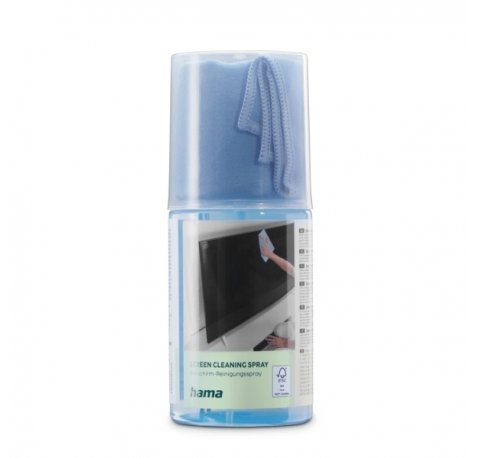 Hama Limpiador de Pantallas - Capacidad 200ml - Bayeta de Microfibra - Color Azul