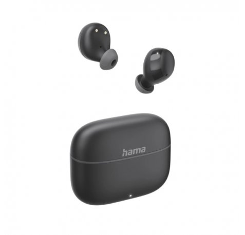 Hama Freedom Buddy II Auriculares con Microfono Omnidireccional - Bluetooth - Rango 10m - Asistente de Voz - Carga por USB-C - Color Negro