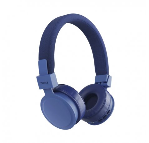 Hama Freedom Lit III Auriculares con Microfono Omnidireccional - Bluetooth - Plegable - Diadema Ajustable - Rango 10m - Asistente de Voz - Carga por USB-C - Color Azul