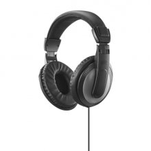 Hama Shelltv II Auriculares Supraaurales con Diadema - Cable 6m - Jack 3.5mm - Color Negro