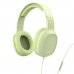 Hama Fun C Auriculares con Microfono Omnidireccional - Cable 1.2m - Diadema Ajustable - Almohadillas de Cuero - Color Verde