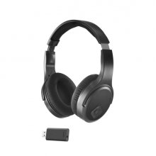 Hama Auriculares con Microfono Omnidireccional - Bluetooth - Autonomia hasta 16h - 2.4GHz - Diadema Ajustable - Rango 10m - Carga por USB-C - Color Negro