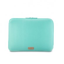 Hama Jersey Funda para Portatiles hasta 14.1" - Cierre con Cremallera - Forro Interior Suave - 37x1.5x27cm - Color Turquesa