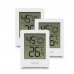 Hama Cres Pack de 3 Medidores de Temperatura y Humedad para Interior - Pantalla Digital - Permite Colgar en Pared - Indicador de Confort - 4.5x3.1x5.6cm - Color Blanco