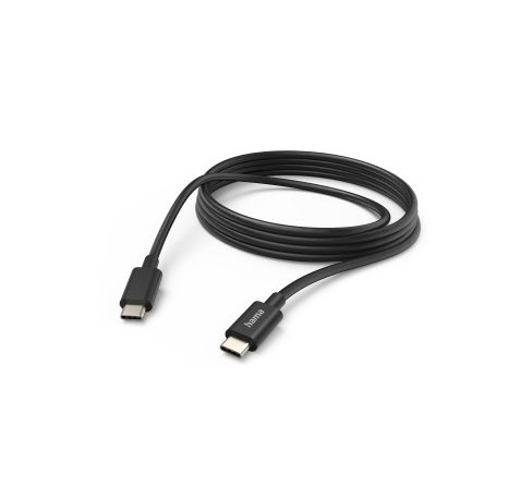 Hama Cable USB-C - Longitud 1m - USB-C a USB-C - 480 Mbit/s - 60W - Color Negro