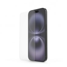Hama Clear Protect Protector de Pantalla para iPhone 16 - Antihuellas - Vidrio de Seguridad - Grado de Dureza 9H - Color Transparente