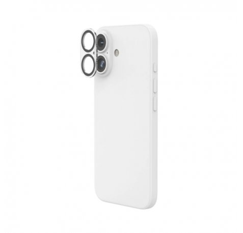 Hama Cam Protect Protector de Camara para iPhone 16 / 16 Plus - Vidrio Templado - Color Transparente
