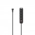 Hama Regleta Alimentacion con 4 Tomas - Potencia Maxima 3680W - IP44 - Cable 2m - Permite Montaje en Pared - Enchufe Schuko Recto - 7.2x3.2x32.2cm - Color Negro
