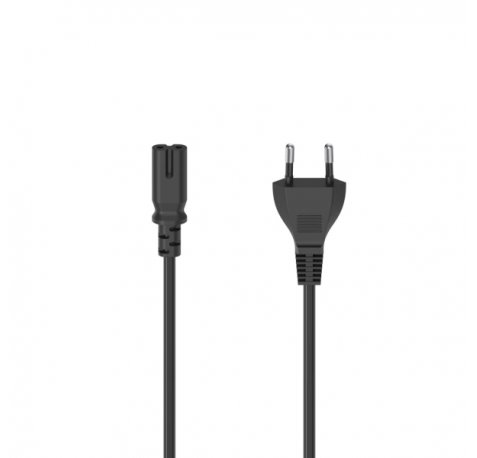 Hama Cable de Alimentacion CEE7/16 Macho - Hembra C7 - Longitud 1.5m - Seccion 0.75mm2 - Color Negro