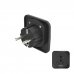 Hama Adaptador de Viaje Toma Tipo E y Schuko - Potencia hasta 3750W - Hembra Multiple - Voltaje 250V - Color Negro