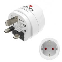 Hama Adaptador de Viaje Toma Tipo G - Potencia hasta 3250W - Hembra Tipo Schuko - Voltaje 100-250V - Color Blanco Hama Adaptador de Viaje Toma Tipo G - Potencia hasta 3250W - Hembra Tipo Schuko - Voltaje 100-250V - Color Blanco