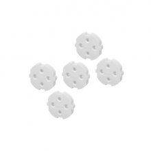 Hama Pack de 5 Protectores de Enchufe sin Adhesivo - Proteccion Infantil Ante Accidentes Electricos por Contacto - Color Blanco