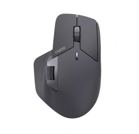 Rapoo MT760LW Raton Inalambrico - Bluetooh y 2.4GHz - 4000 DPI - Bateria Recargable Ecologica - Color Negro