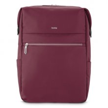 Hama Ultimate Mochila para Portatiles hasta 16.2" - Capacidad 15L - Poliester - Interior Acolchado - Cremallera Bidireccional - Base Reforzada - Bolsillos Laterales - 34x44x11cm - Color Rojo