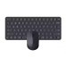 Rapoo 9010M Pack Teclado Compacto + Raton Inalambricos - Bluetooth y 2.4GHz -  Raton 2400 DPI - Autonomia hasta 12 Meses - Color Negro