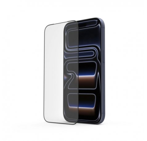 Hama Extreme Protect Cristal Protector para iPhone 17 Pro - Base de Montaje - Vidrio Templado - Antihuellas - Grado de Dureza 10H - Proteccion D3O - Color Transparente