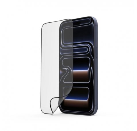 Hama Super Hybrid Cristal Protector para iPhone 17 Pro - Base de Montaje - Flexiglas rPET - Grado de Dureza 9H - Proteccion D3O - Color Transparente