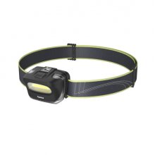 Hama Hl110 Linterna Frontal LED - Cinta para la Cabeza - 110 Lumenes - Funciona con 3 Pilas AAA - Autonomia hasta 19h - Color Negro