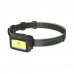 Hama Hl350 Linterna Frontal LED - Cinta para la Cabeza - 350 Lumenes - Autonomia hasta 5h - Funciona con 4 Pilas AAA - IP44 - Color Negro