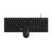 Rapoo NX1500 Pack Teclado + Raton USB - Raton 1000 DPI - Plug & Play - Color Negro