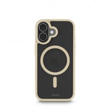 Hama Frame Protect Funda para iPhone 17 - Antideslizante - Magnetico - Policarbonato y Poliuretano Termoplastico - Bordes Elevados - Color Beige
