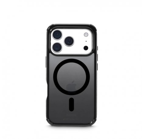 Hama Extreme Protect Funda para iPhone 17 Pro - Magnetico - Antideslizante - Policarbonato - Proteccion D3O - Bordes Elevados - Color Negro