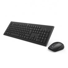 Hama Combo de Teclado y Raton Inalambricos 2.4GHz - Distribucion Qwerty-Es - Pila Aa/Aaa - USB-A - Pies Plegables - Rango 10m - Raton de 3 Botones - 1600dpi - Color Negro