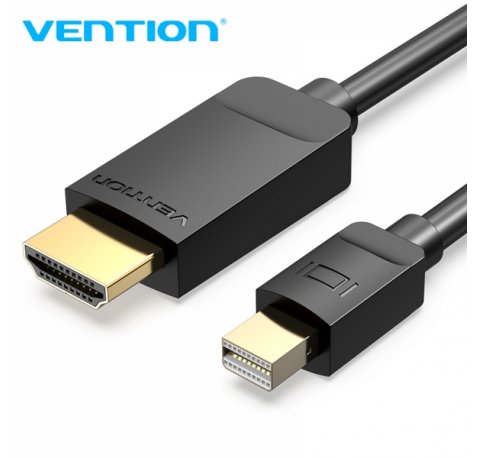 Vention Cable Mini DP Macho a HDMI 1.4 Macho - 2m - Color Negro