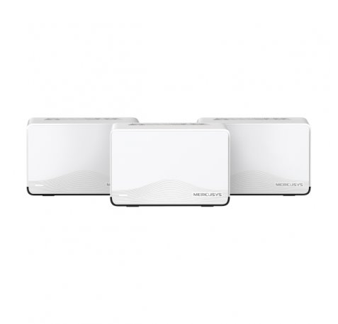 Mercusys Halo H27BE Pack de 3 Sistema Mesh Wi Fi 7 BE3600 - Cobertura Hasta 650m2 - Velocidad hasta 3600 Mbps - Color Blanco