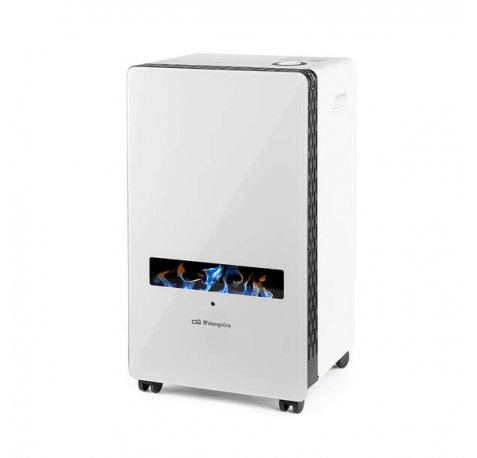 Orbegozo HBF 120 Estufa Llama Azul - Potencia 3800W - Clase Energetica A - Triple Sistema de Seguridad - Transportable y Practica