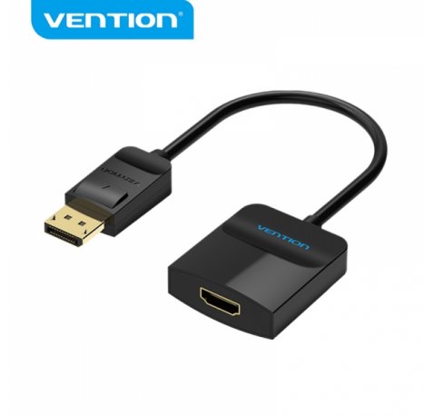 Vention Conversor Displayport Macho a HDMI Hembra - 0.15m - Color Negro