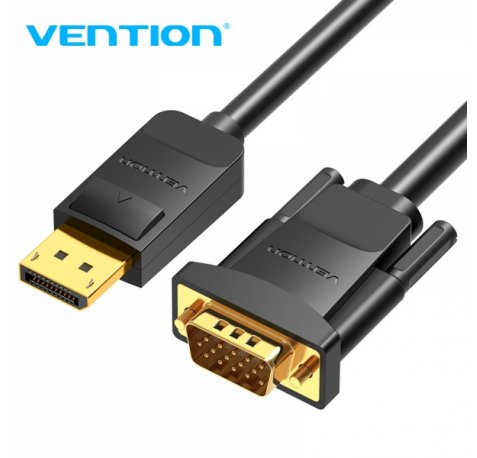 Vention Cable Conversor Displayport Macho a VGA Macho - 2m - Color Negro