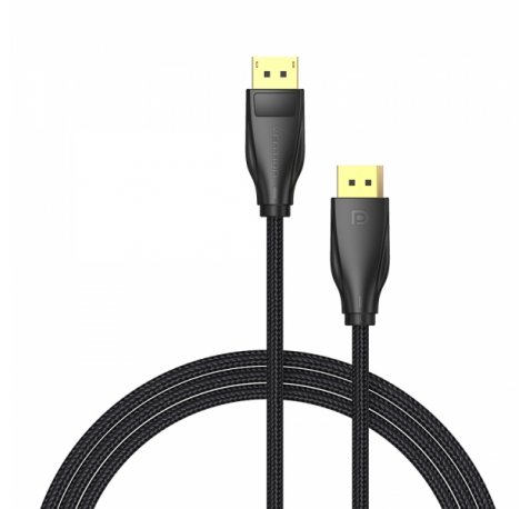 Vention Cable DisplayPort 1.4 8K DP a DP Algodon Trenzado - 3m - Color Negro