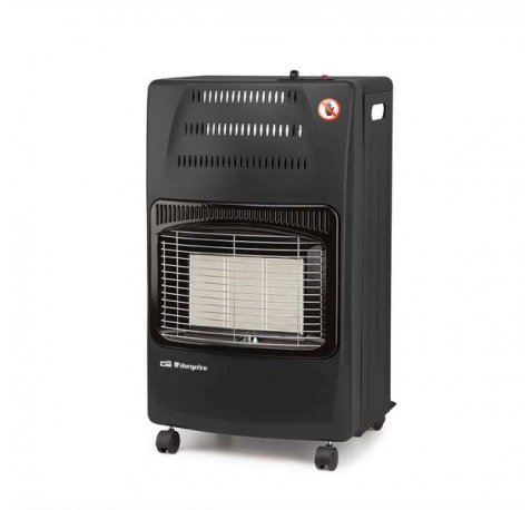 Orbegozo HCE 60 Estufa Plegable - Potente y Segura para Calentar Grandes Espacios de Forma Homogenea - Triple Sistema de Seguridad - Facil de Transportar y Usar - Funciona con Gas Butano y Propano