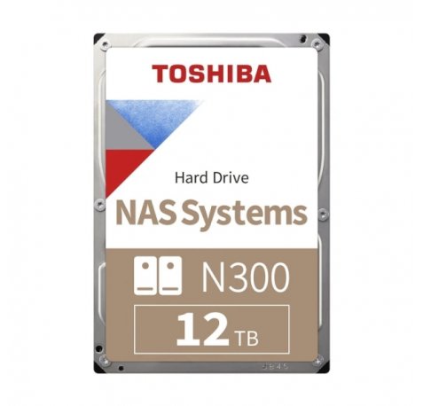 Toshiba N300 NAS Disco Duro Interno 3.5" 12TB SATA3 7200 r.p.m