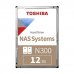 Toshiba N300 NAS Disco Duro Interno 3.5" 12TB SATA3 7200 r.p.m