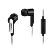Philips Auriculares Intraurales - Cable de 1.2m - Jack 3.5mm - Microfono Integrado - 3 Pares de Almohadillas de Silicona - Aislamiento Pasivo del Ruido - Color Negro Philips Auriculares Intraurales - Cable de 1.2m - Jack 3.5mm - Microfono Integrado - 3 Pares de Almohadillas de Silicona - Aislamiento Pasivo del Ruido - Color Negro