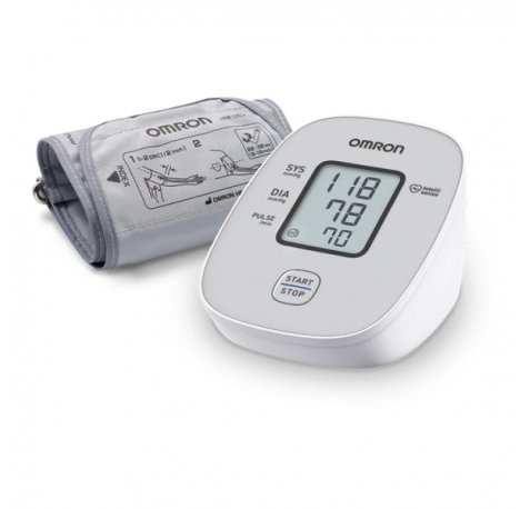 Omron M2 Basic Tensiometro de Brazo - Deteccion Latido Arritmico - Intellisense - Validacion Clinica - Color Blanco