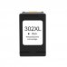 Compatible HP 302XL V3 Negro Cartucho de Tinta F6U66AE / F6U68AE (muestra nivel de tinta)