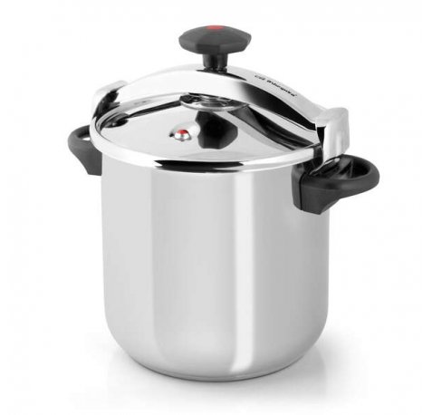 Orbegozo HPL 10070 Olla a Presion Clasica - Coccion Perfecta y Segura - Sistema de Cierre Progresivo - Compatible con Todo Tipo de Fuegos - Capacidad de 10 Litros - Acero Inoxidable 18/10